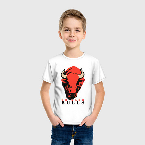 Детская футболка Chicago bull / Белый – фото 3