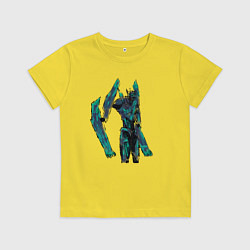 Футболка хлопковая детская Saundwave, цвет: желтый