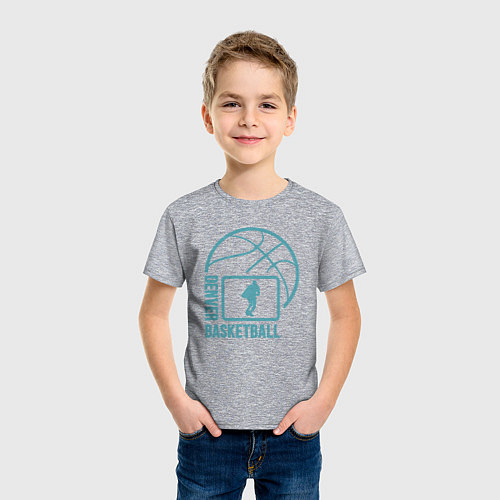 Детская футболка Denver basket / Меланж – фото 3