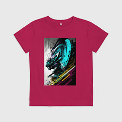 Футболка хлопковая детская Сила звука - Хуф и Ся, цвет: маджента