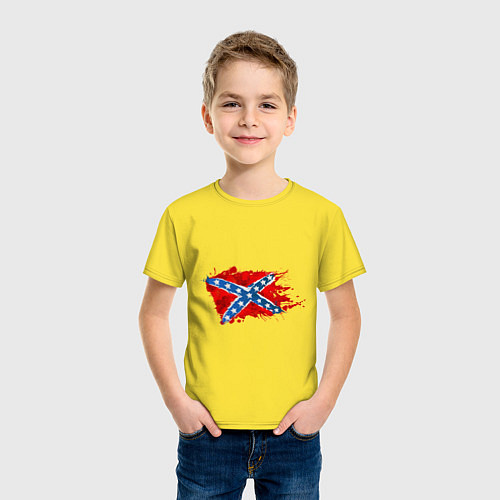 Детская футболка Конфедерация брызги / Желтый – фото 3