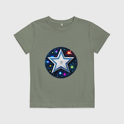 Детская футболка Звезда и полотно космоса