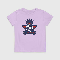Футболка хлопковая детская Futsal legend, цвет: лаванда