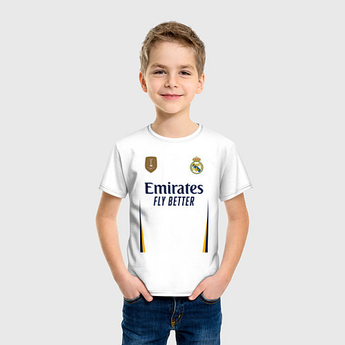 Детская футболка Лука Модрич ФК Реал Мадрид форма 2324 домашняя / Белый – фото 3
