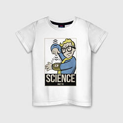 Футболка хлопковая детская Vault science, цвет: белый