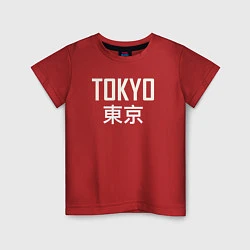 Футболка хлопковая детская Japan - Tokyo, цвет: красный