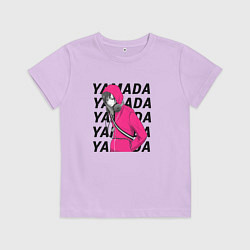 Футболка хлопковая детская Ямада - Моя любовь 999 уровня к Ямаде, цвет: лаванда