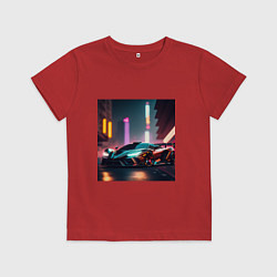 Футболка хлопковая детская Суперавто, цвет: красный