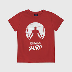 Футболка хлопковая детская Ророноа Зоро, цвет: красный