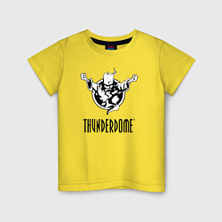 Футболка хлопковая детская Thunderdome v 2, цвет: желтый