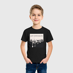 Футболка хлопковая детская Тру фанат Joy Division, цвет: черный — фото 2