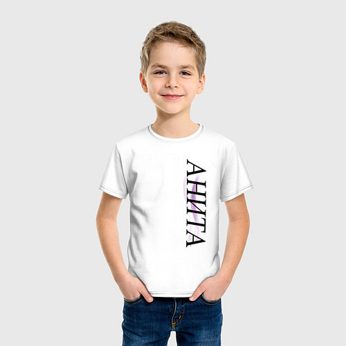 Детская футболка Имя Анита / Белый – фото 3