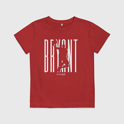 Футболка хлопковая детская Легенда Коби Брайант, цвет: красный