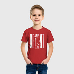 Футболка хлопковая детская Легенда Коби Брайант, цвет: красный — фото 2