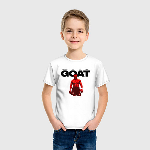 Детская футболка GOAT - Mike Tyson / Белый – фото 3