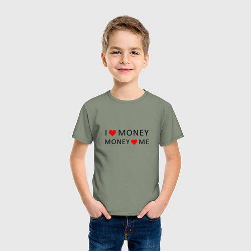 Детская футболка Надпись Я люблю деньги деньги любят меня / Авокадо – фото 3