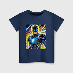 Футболка хлопковая детская Супергерой комиксов, цвет: тёмно-синий