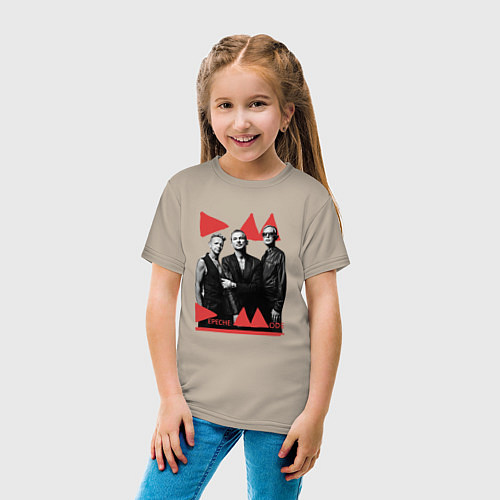 Детская футболка Depeche Mode - Delra Machine Band / Миндальный – фото 4