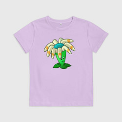 Футболка хлопковая детская Цветущий бумеранг, цвет: лаванда