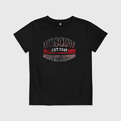 Футболка хлопковая детская MoMo - Москва, цвет: черный
