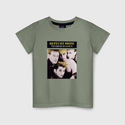 Футболка хлопковая детская Depeche Mode - The Singles 81-85, цвет: авокадо