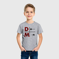 Футболка хлопковая детская Depeche Mode - Memento Mori Logo, цвет: меланж — фото 2