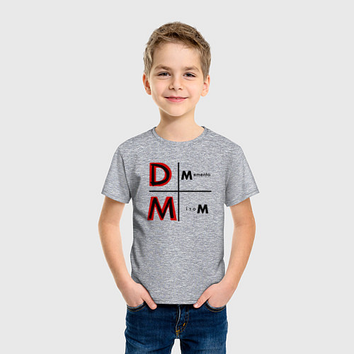 Детская футболка Depeche Mode - Memento Mori Logo / Меланж – фото 3