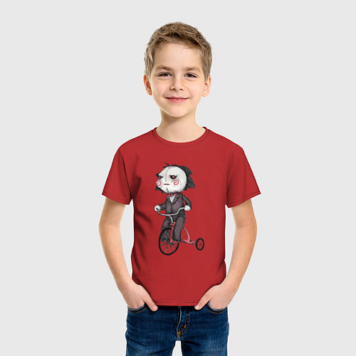 Детская футболка Saw bike / Красный – фото 3