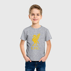 Футболка хлопковая детская Liverpool sport fc, цвет: меланж — фото 2