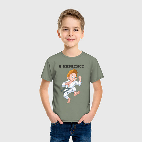Детская футболка Я каратист / Авокадо – фото 3
