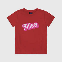 Футболка хлопковая детская Alisa - retro Barbie style, цвет: красный