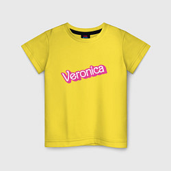 Футболка хлопковая детская Veronica- retro Barbie style, цвет: желтый