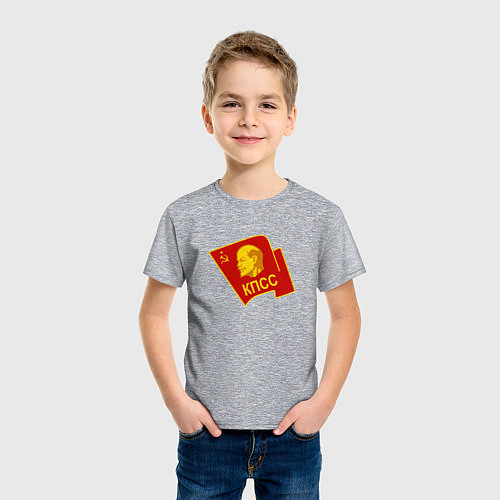 Детская футболка КПСС / Меланж – фото 3