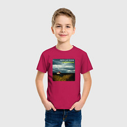 Футболка хлопковая детская Depeche Mode - A Broken Frame Album, цвет: маджента — фото 2