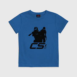 Футболка хлопковая детская Counter-strike 2 - one color, цвет: синий