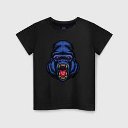 Футболка хлопковая детская Blue monkey, цвет: черный