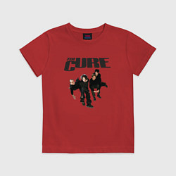 Футболка хлопковая детская The Cure - A Band from UK, цвет: красный
