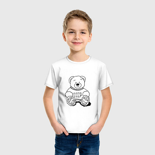 Детская футболка Мишка из СССР / Белый – фото 3
