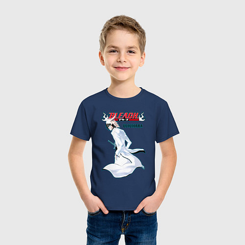 Детская футболка Уликиора из аниме блич / Тёмно-синий – фото 3