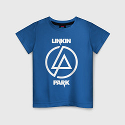 Футболка хлопковая детская Linkin Park logo, цвет: синий