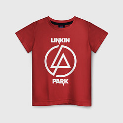 Футболка хлопковая детская Linkin Park logo, цвет: красный