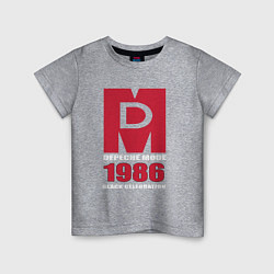 Футболка хлопковая детская Depeche Mode - Black Celebration album merch, цвет: меланж