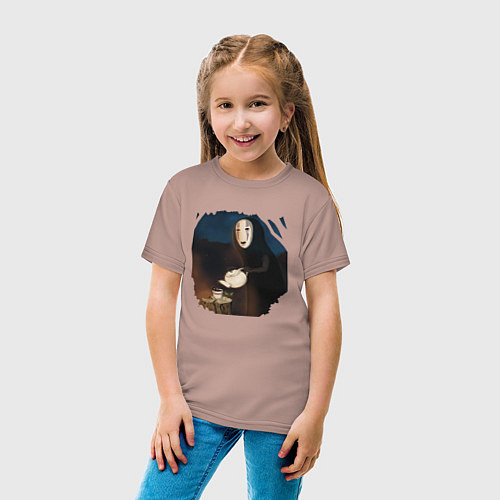 Детская футболка Безликий Унесенные призраками / Пыльно-розовый – фото 4