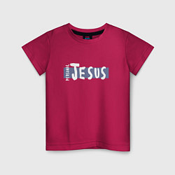 Футболка хлопковая детская Depeche Mode - personal jesus logo, цвет: маджента