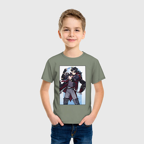 Детская футболка Ризли Геншин импакт / Авокадо – фото 3