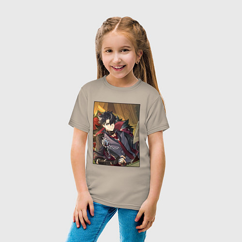 Детская футболка Ризли / Миндальный – фото 4