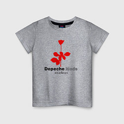 Футболка хлопковая детская Depeche Mode - Violator album logo, цвет: меланж