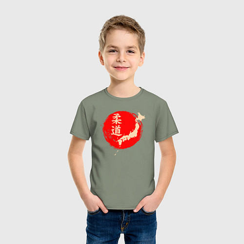 Детская футболка Дзюдо Японии / Авокадо – фото 3
