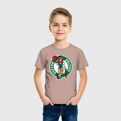 Детская футболка Boston Celtics girl / Пыльно-розовый – фото 3