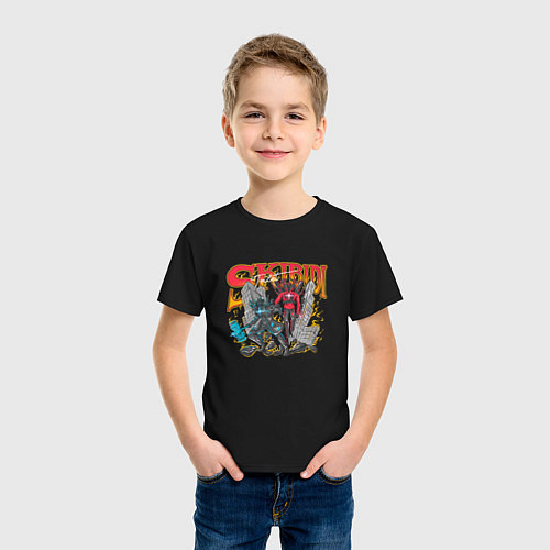 Детская футболка Титан Спикермен и титан Камерамен / Черный – фото 3